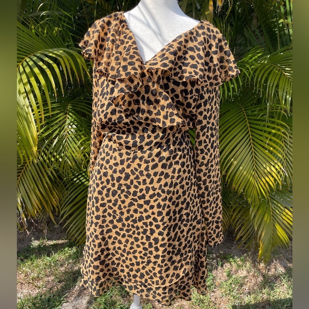 Free People Frenchie Leopard Print Mini Dress